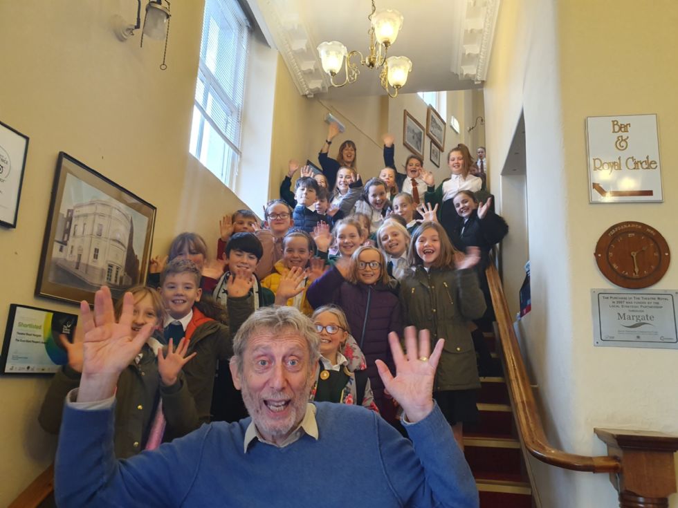 Readers visit the Theatre Royal for Michael Rosen Performance